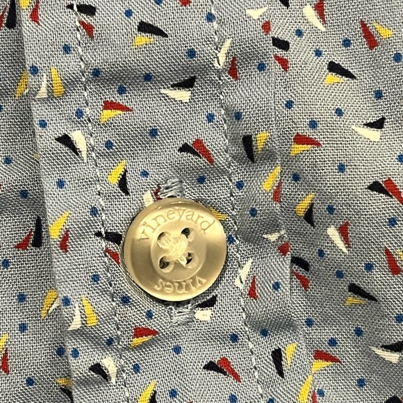 Vineyard Vines Men’s Large Slim Fit Colorful Boat Button Down - Picture 8 of 13